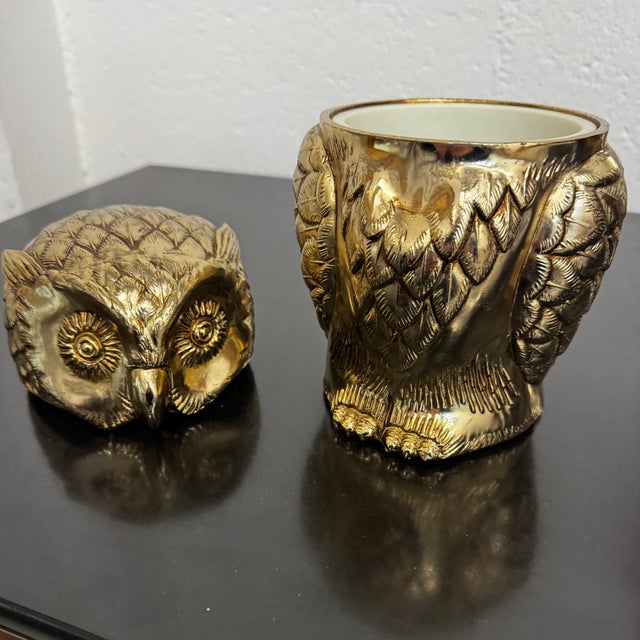 Mid-Century Modern Owl Ice Bucket by Mauro Manetti, Italy, 1960s For Sale - Image 3 of 16