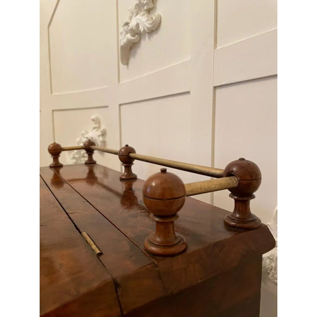 Victorian Antique Freestanding Walnut Ladies Davenport, 19th Century For Sale - Image 9 of 15