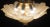 Splendid Murano glass ceiling lamp, the leaves are all the same gold/orange color. Period: circa 1970. The light mounts 6...