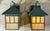 Arts & Crafts Pair of Vintage Solid Brass Outdoor Lanterns – Arts & Crafts Mission Style For Sale - Image 3 of 14