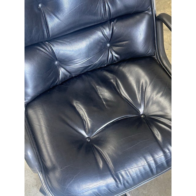 Black 1980s Charles Pollock for Knoll Office Desk Chair For Sale - Image 8 of 12