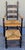 These amazing hand crafted and hand painted ladder back arm chair & matching ottoman or foot stool.The chair and ottoman...