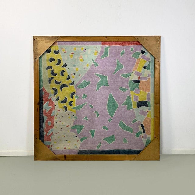 1980s 1980s, Fabric and Wood For Sale - Image 5 of 14