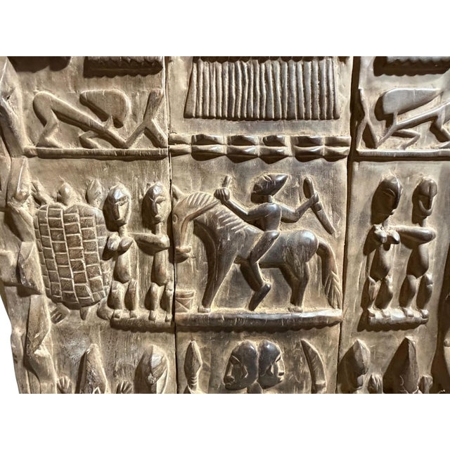 Vintage Dogon Granary Door With Nommo Mali African 73.5" H For Sale - Image 4 of 13