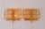 Wall-Mounted Sconces in Glass and Brass Lamps by Carl Fagerlund for Orrefors, Sweden, 1970s, Set of 2 For Sale - Image 14 of 14