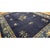 1920s Blue Navy Vase Floral Antique Chinese Peking Carpet Knotted Wool Deco Rug For Sale - Image 4 of 10