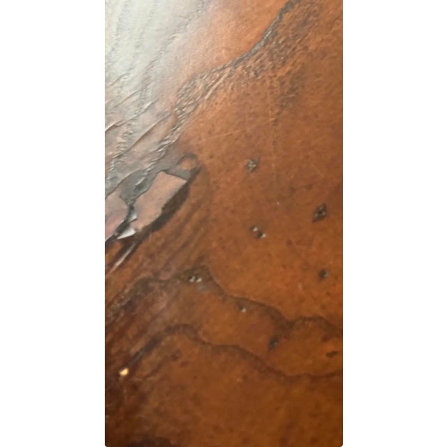 Traditional Antique Pedestal Dark Mahogany For Sale - Image 3 of 6