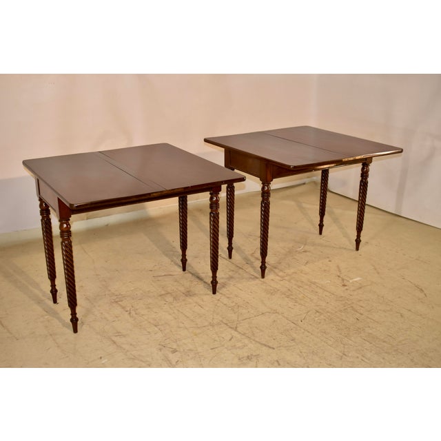 Pair of Early 19th Century Mahogany Game Tables For Sale - Image 10 of 12