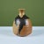Mid-Century Modern Large Hand-Thrown Stoneware Drip Glaze Vase For Sale - Image 3 of 11