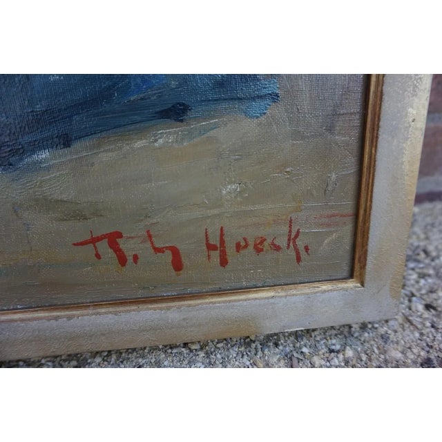 Belgium Painting, 20th-Century, Oil on Canvas, Framed For Sale - Image 3 of 8