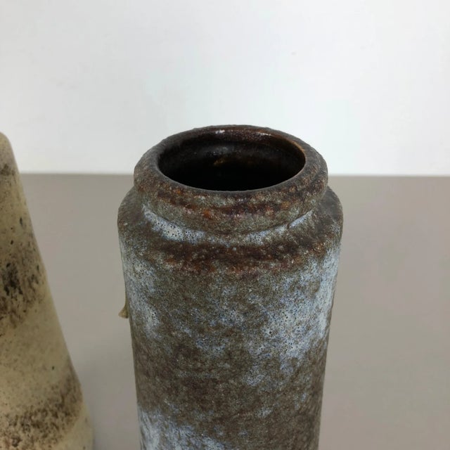 Pottery Fat Lava 206-26 Vases from Scheurich, Germany, 1970s, Set of 2 For Sale - Image 12 of 16