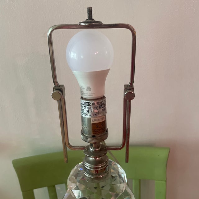 1990s Ralph Lauren Daniela Crystal Table Lamp For Sale - Image 5 of 10