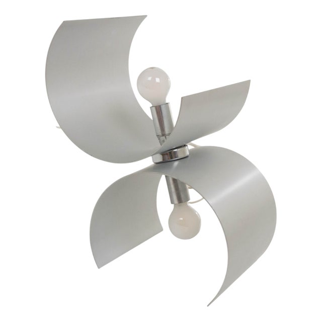 Aluminium Table Lamp by Nucleo Sormani, 1970s For Sale