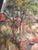 1960s Original Signed Rural Landscape Painting With Barn and Horse and Children & Dog in Black Wood Frame For Sale In San Diego - Image 6 of 16