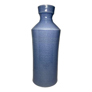 1990s Rockdale Union Stoneware Pottery Vase for Ethan Allen Blue Glaze Rus