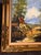 1997 Impasto Alpine Cabin Mountain Landscape Oil Painting by Morris Katz For Sale In New York - Image 6 of 11