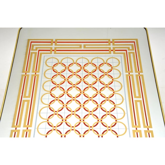 Metal Coffee Table with Mirror Top, 1970s For Sale - Image 7 of 10