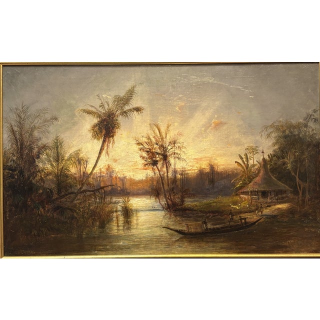 Fritz Klingelhöfer, Africa, Oil Painting on Canvas For Sale - Image 6 of 8
