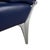 Navy Blue Leather 1600 Three-Seater Sofa with Manual Function from Rolf Benz For Sale - Image 6 of 15