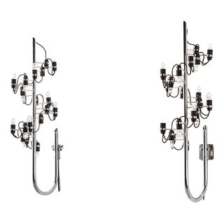 Early Model 226 Wall Lights by Gino Sarfatti for Arteluce, Italy, 1959, Set of 2 For Sale