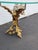 Hollywood Regency Floral and Gold Painted Finish Glass Top Coffee Table 6646 For Sale - Image 4 of 15