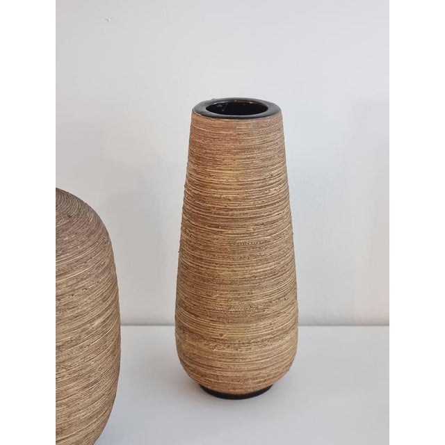 Ceramic Scandinavian Modern Ceramic Vases attributed to Greta Runeborg for Ekeby, 1890s, Set of 2 For Sale - Image 7 of 10