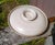 Mid 20th Century Heath Sausalito Ceramic Pottery Covered Casserole Dish Cream With Tan Rings For Sale - Image 11 of 12
