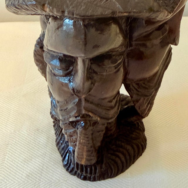 Wood Mid-Century Multi-Faced Transforming Elephant Carved Wood Sculpture For Sale - Image 7 of 9