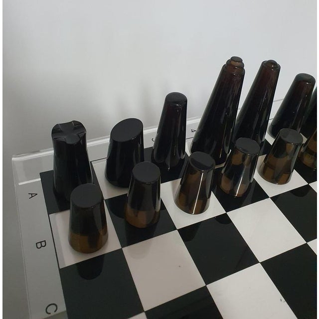 Plastic Acrylic Glass Chess Board, 1980s For Sale - Image 7 of 18