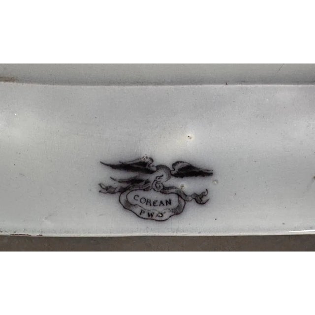 19th Century English Black Transferware Ironstone Collection, 20 Pieces For Sale - Image 12 of 16