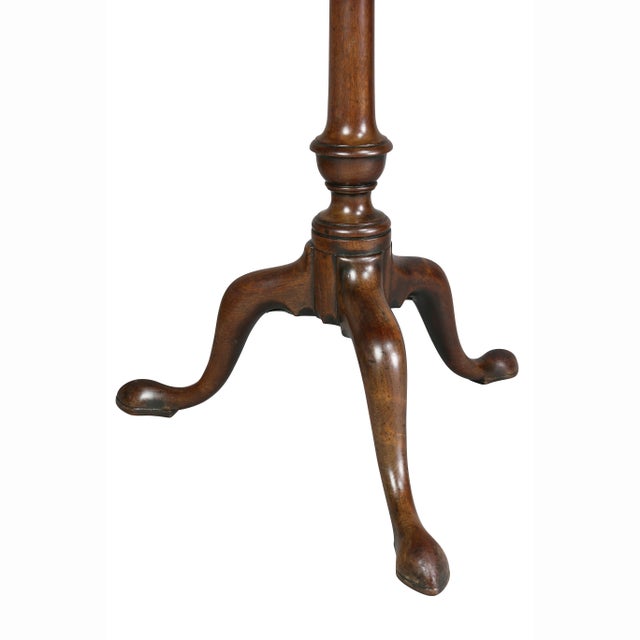 George III Mahogany Tilt Top Tea Table For Sale - Image 9 of 11