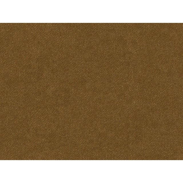 Contemporary Greta Right-Facing Sectional, Camel Velvet Swatch For Sale - Image 3 of 3