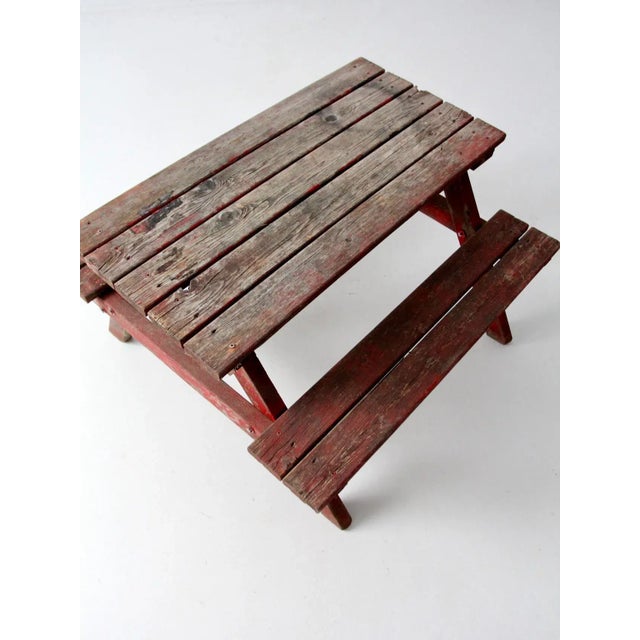 Vintage Children's Picnic Table For Sale - Image 6 of 11
