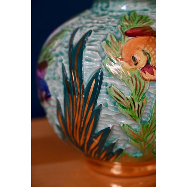 Vintage Ball Vase by Lamarche Monaco, 1960s For Sale - Image 10 of 14
