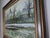 Late 20th Century Large H. Rogers Impressionist Winter Landscape Oil Painting Framed 43x31 in Style of Claude Monet For Sale - Image 11 of 14