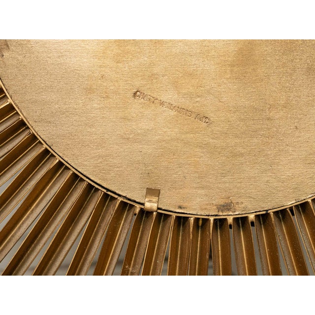 Large Antique Sunburst Mirror from Chaty Vallauris, 1950s For Sale - Image 6 of 7