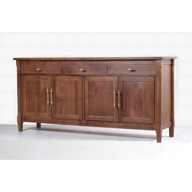 About This Product Bring a rustic & upscale look in any area with this gorgeous natural wood sideboard that blends...