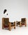 19th Century France Brutalist Burgundy Wood Armchair For Sale - Image 10 of 11