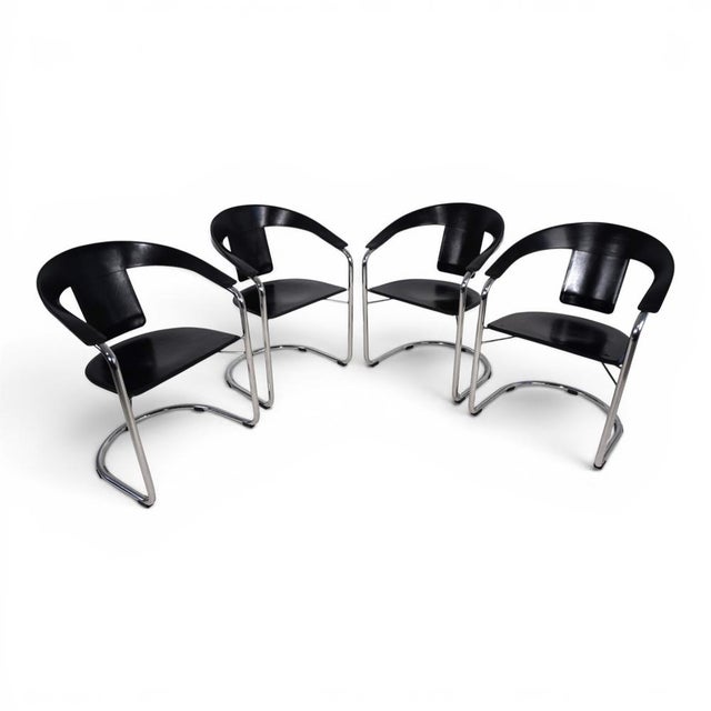 Dining Chairs by A. Rizzatto for Lo Studio, 1980s, Set of 4 For Sale - Image 9 of 18