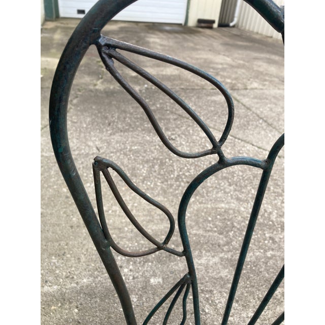 Metal Late 20th Century Iron Patio Dining Chairs Attributed to Frontgate-Set of 4 For Sale - Image 7 of 12