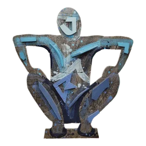 1980s Modern Wall Sculpture by Martha a Holt