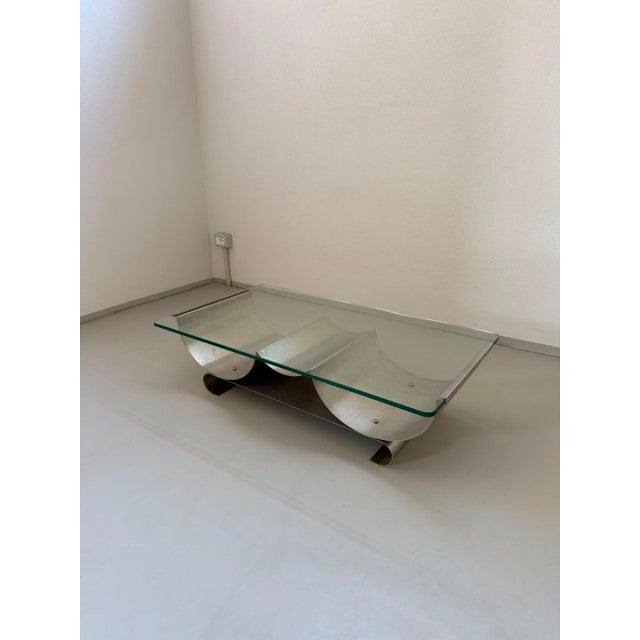 Silver Coffee Table by Francois Monnet for Kappa, 1970s For Sale - Image 8 of 9