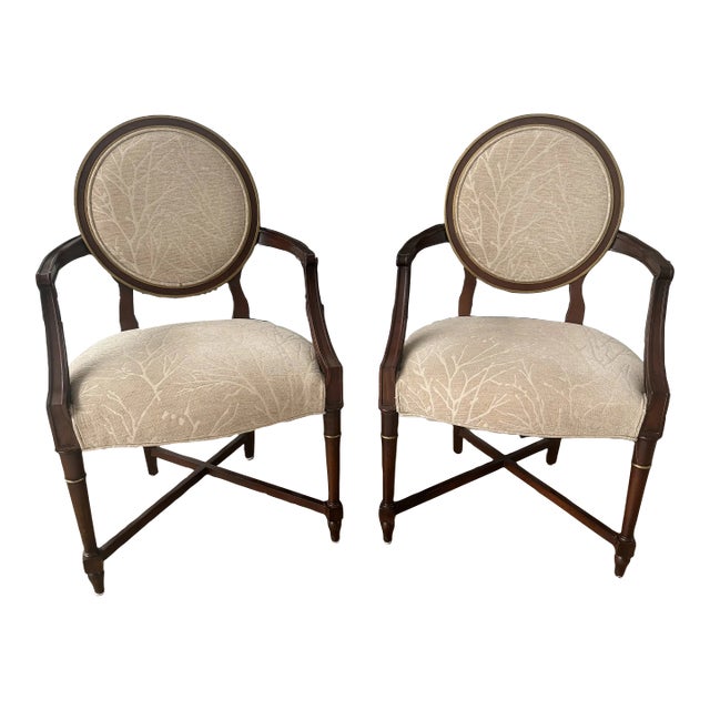 Baker Furniture Accent Chairs - Set of 2 For Sale