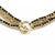 1990s Estate 54.60ct Diamond & Sapphire 18k Yellow Gold Fancy 3 Row Necklace For Sale - Image 5 of 5