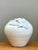 Vintage Kass O'Brien White Ceramic Vase With Ginko Leaf Motif For Sale - Image 4 of 13
