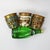 Mexican 1960s Fantastic Mosaic and Brass Pitcher by Salvador Teran with 3 glasses - Set of 4 For Sale - Image 3 of 5