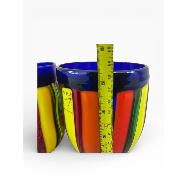 Murano Jacaranda Style Glass Pendant Light Shades, Set of 2 For Sale - Image 16 of 18