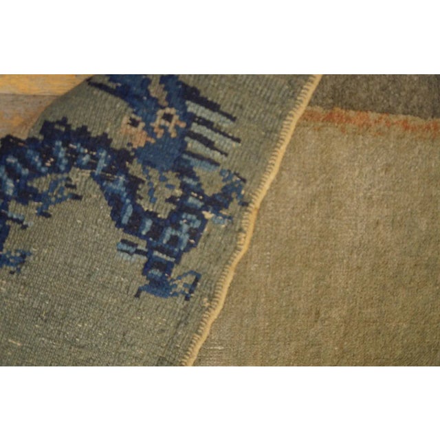 1920s Camel Dragon Floral Antique Chinese Peking Carpet 5' X 7'8" Handknotted Wool Rug For Sale - Image 12 of 12