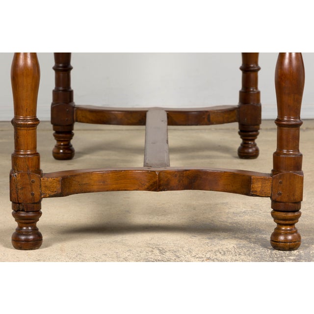Antique Late 19th Century French Provincial Fruitwood Dining Table For Sale - Image 18 of 18