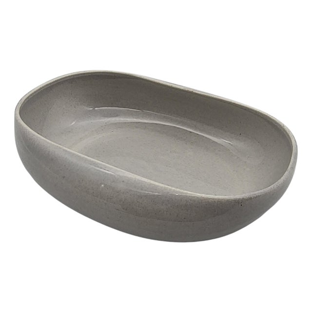 Mid 20th Century American Modern Oval Bowl by Russell Wright for Steubenville Pottery For Sale
